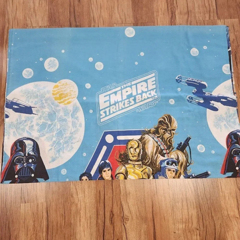 Vintage 70s Star Wars Empire Strikes Back Bedspread Darth Vader Full Size Cover